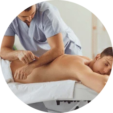 Deep back massage